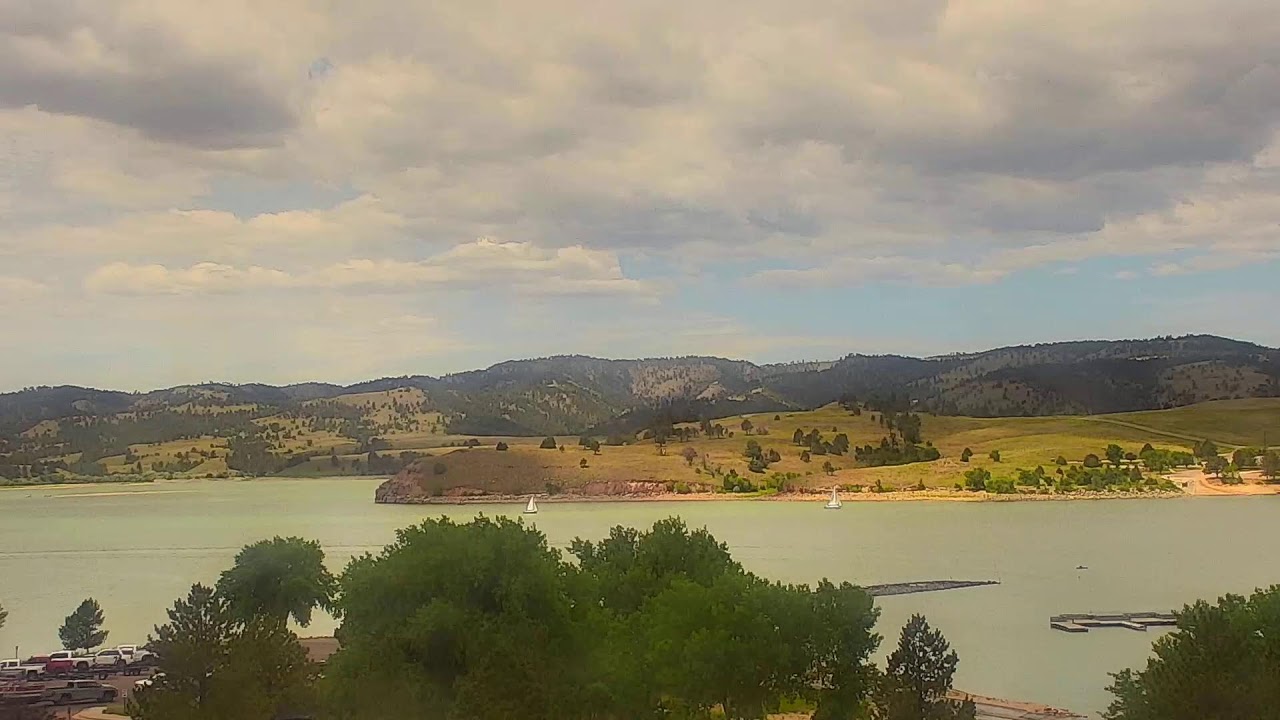 Live webcam view of Angostura Reservoir Marina & Foothills