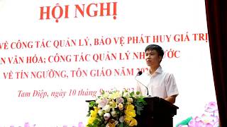 Hội nghị tập huấn công tác quản lý, bảo tồn và phát huy giá trị di tích, quản lý Nhà nước về tín ngưỡng, tôn giáo năm 2026