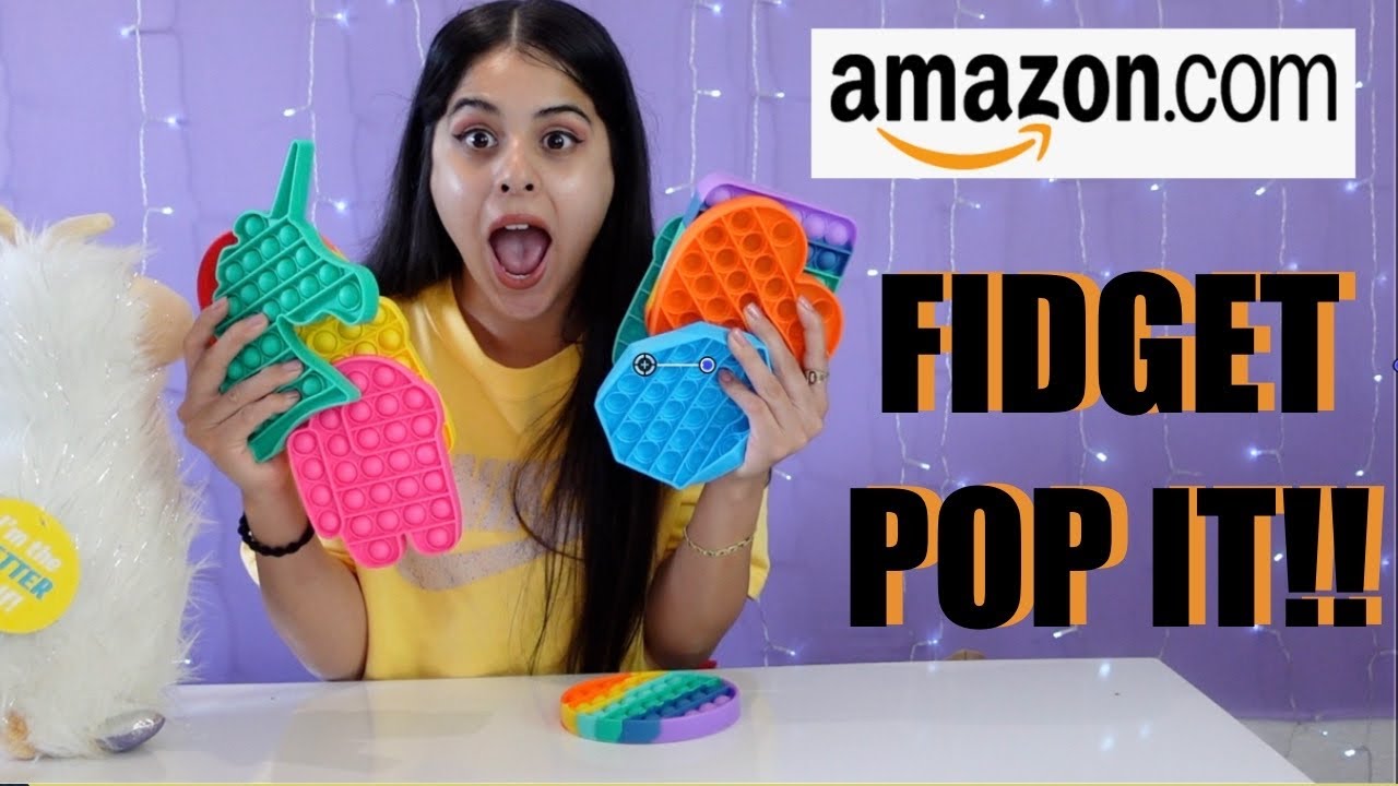 FIDGET TOYS POP IT, SIMPL DIMPL AMAZON UNBOXING