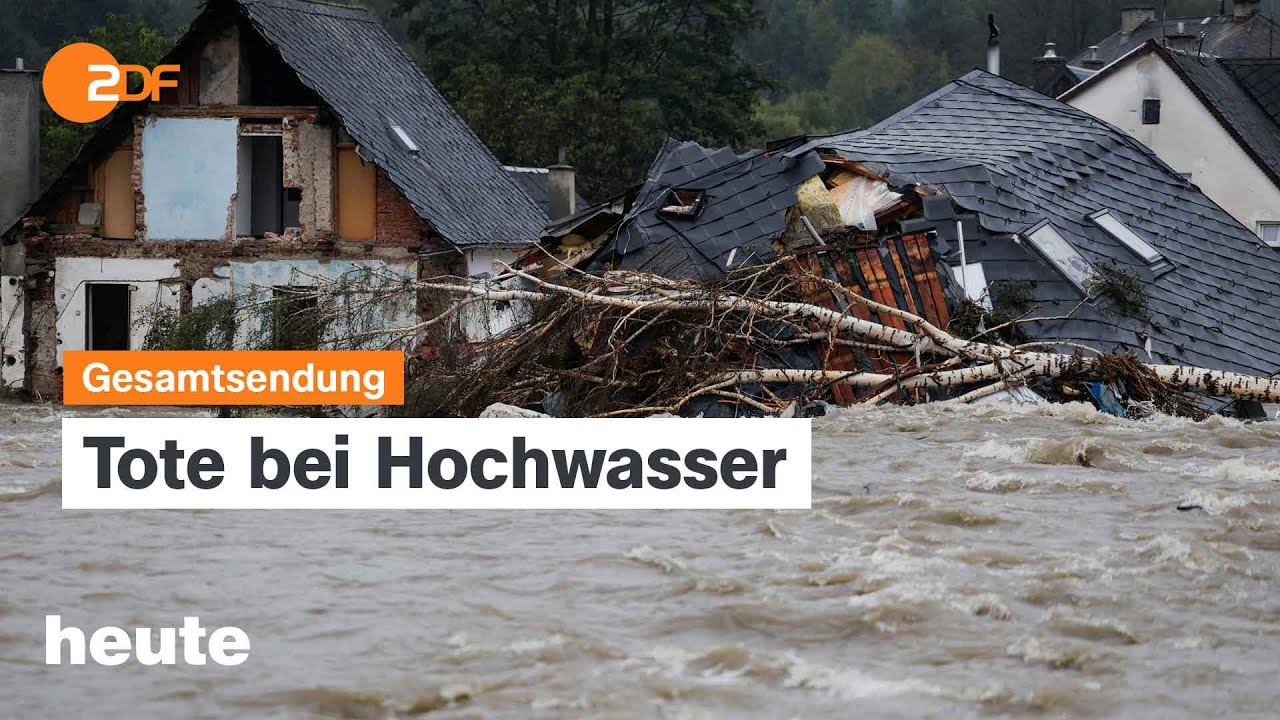 heute 19:00 Uhr vom 16.09.2024 Hochwasser Mitteleuropa, Beginn Grenzkontrollen, K-Frage Union