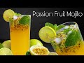 How To Make Passion Fruit Mojito |  Mojito Mocktail  | Refreshing Summer Fizzy Mocktail