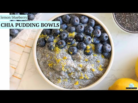 Lemon Blueberry Chia Pudding
