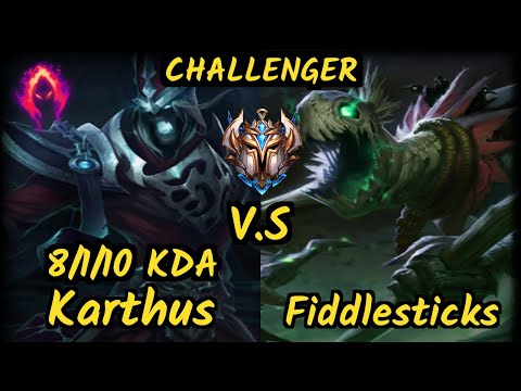 BJK Gilius (KARTHUS) vs FIDDLESTICKS - 8/1/10 KDA JUNGLE CHALLENGER GAMEPLAY - EUW