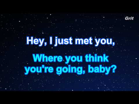 Call Me Maybe - Carly Rae Jepsen Karaoke【No Guide Melody】