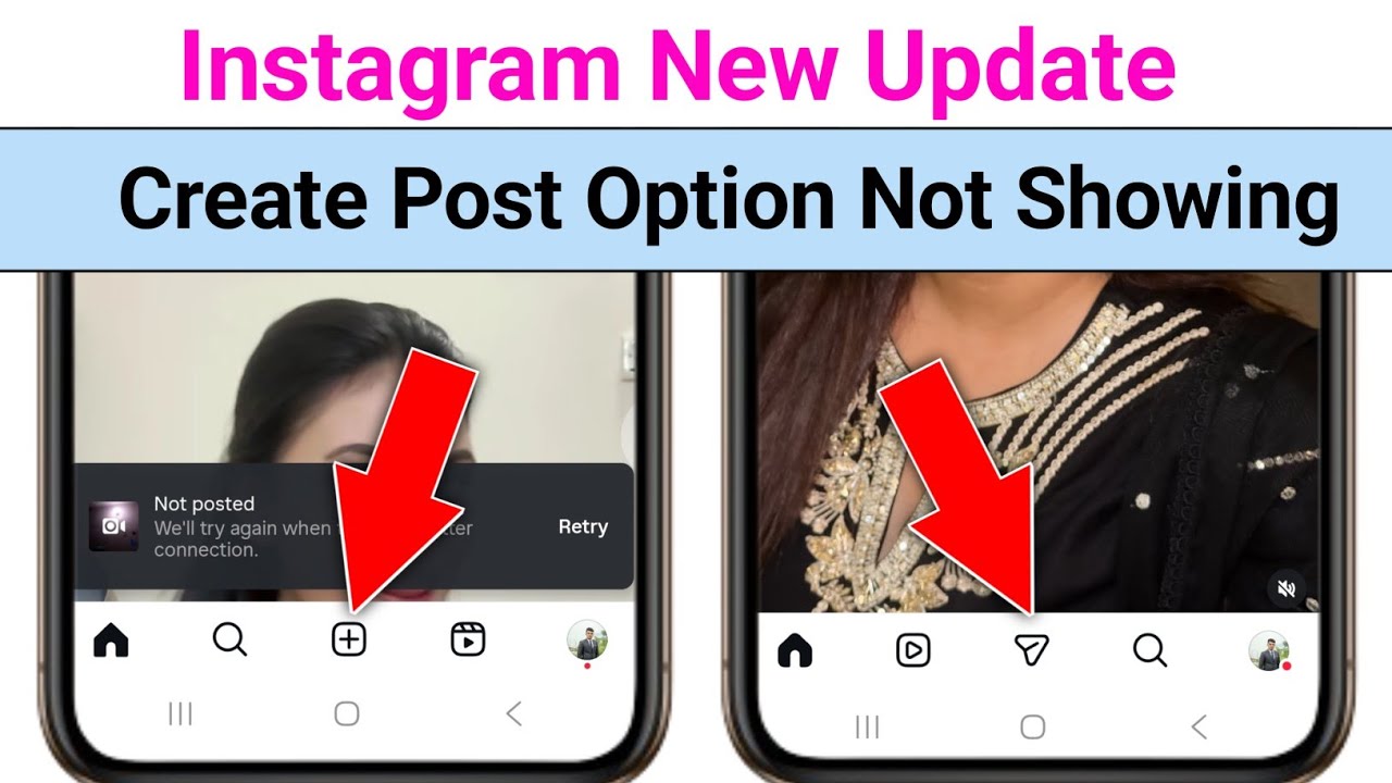 Instagram New Update || Create Post Option Not Showing On Instagram Home Page