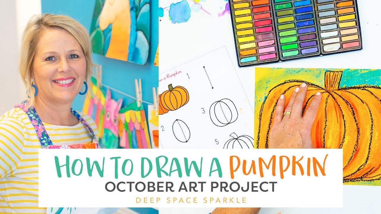 How to Draw an Easy Guided Pumpkin | DRAWING LESSON