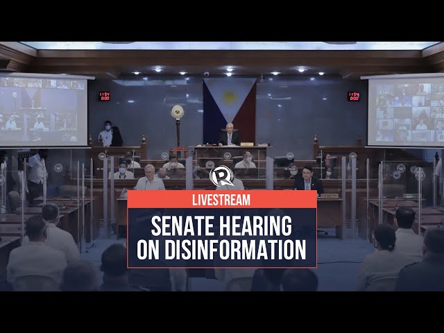 LIVESTREAM: Senate hearing on disinformation