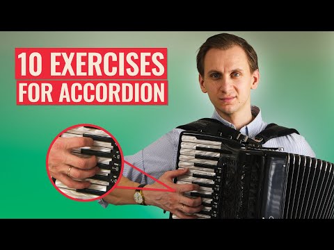 10 EXERCISES for Accordion to IMPROVE TECHNIQUE | Beginner/Medium