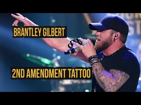 Brantley Gilbert's New Tattoo Recognizes 2nd Amendment