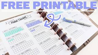 🆓 Free Printable! Habit Tracker | How to Start a New Habit | Bullet Journal Hybrid Happy Planner