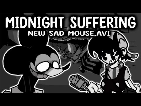 Friday Night Funkin' Midnight Suffering - NEW vs Sad Mouse.avi (FNF Mods/Hard/Creepypastas)