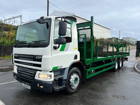 YJ60 BYW - DAF CF75 310 10 Tyre Rear Lift Flatbed | Law Truck Centre UK