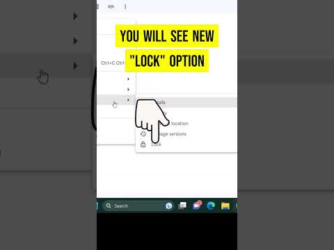 How to Lock Your Files in Google Drive #googledrive #google