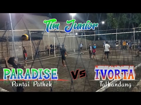 Pertandingan seru tim junior Paradis vs tim junior Ivorta/voli paradis