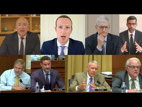 Same Questions Answered by Zuckerberg, Pichai, Bezos & Cook at Antitrust Hearing