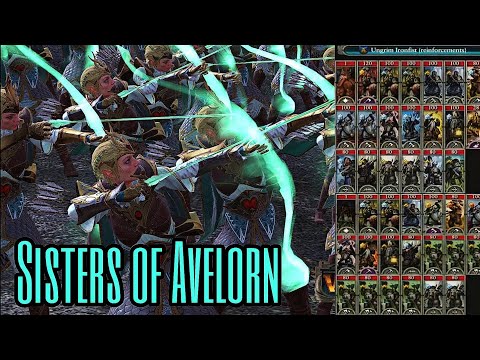 Sisters of Avelorn Vs Ungrim Ironfist | totalwar warhammer 2