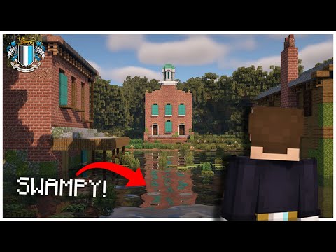 WBC Builds - Exploring A Swampy American Town & Ruined Mansion In Minecraft