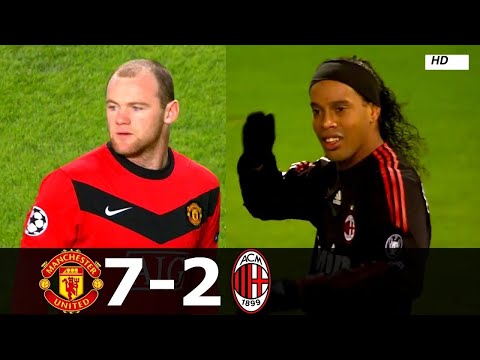 Manchester United vs AC Milan 7-2 - 2009/2010 1/8 Final HD