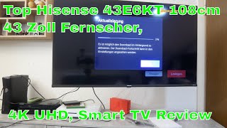 Top Hisense 43E6KT 108cm 43 Zoll Fernseher, 4K UHD, Smart TV Review