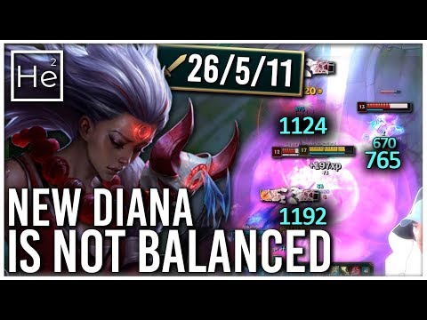 NEW DIANA  is 1v5 with Conquerer! Thank you riot games for another balanced rework ( ͡° ͜ʖ ͡°)