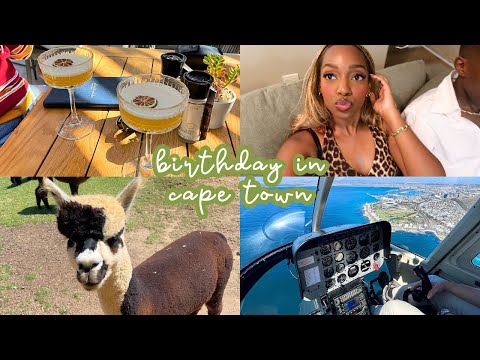 Birthday Trip to CAPE TOWN ⭐️ Helicopter Ride, Alpacas, Going Out, Sunsets & more | cheymuv