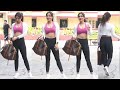 H0TT E Neha Sharma Flaunts Her ABS In Pink Crop Top After Workout Session Snapped Outside Gym