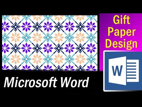 How to create gift wrapping paper designs in MS Word   Microsoft Word Tutorial Video