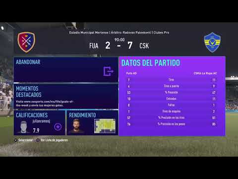 IESA//FUTO AS vs CSKA LA ROPA FC //REPORTE