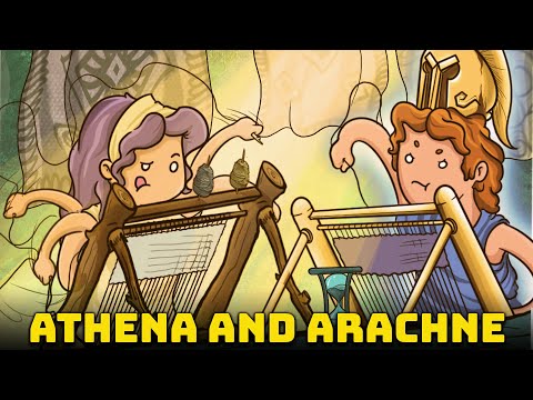 Athena and Arachne: The Girl Who Challenged the Goddess - Animated version - Greek Mythology