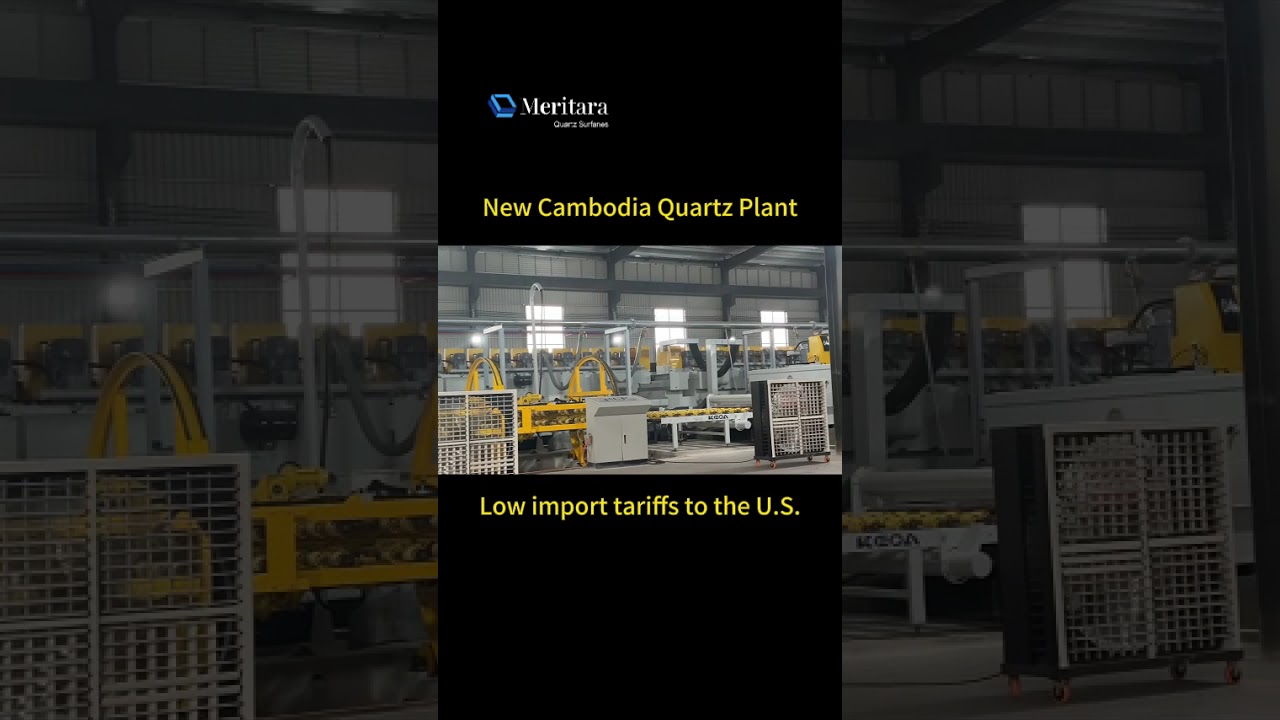 Quartz Slabs Manufacturer in Cambodia | Meritara Factory Opening for US B2B