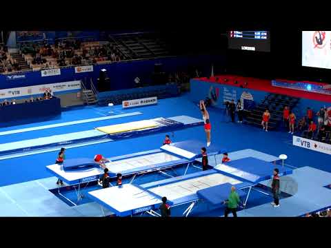 Portugal 2 (POR) M - 2019 Trampoline Worlds, Tokyo (JPN) - Qualification Synchro R2