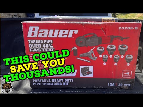 New Bauer Pipe Threader from Harbor Freight (Full Review)