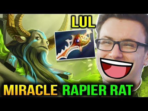 MIRACLE RAPIER RAT MODE with Nature Prophet Dota 2 7.11