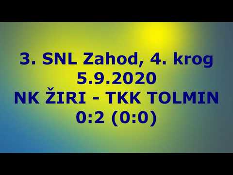 NK Žiri - TKK Tolmin 0:2 (0:0), 3.SNL Zahod, 4. krog, 5.9.2020