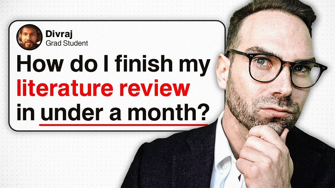 Helping a Grad Student Finish His Literature Review in Under a Month