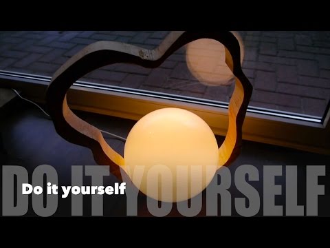Baumscheiben-Lampe - Tolles Designobjekt selber bauen
