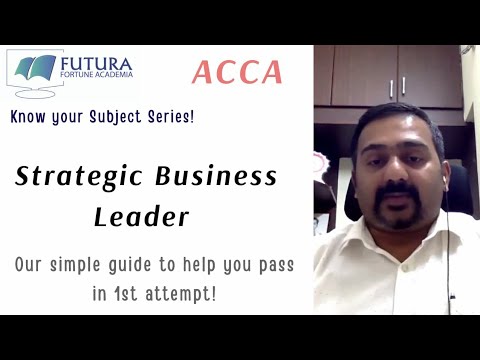 Tips to pass ACCA SBL || 1st attempt || Strategic Business Leader || Know your subject series