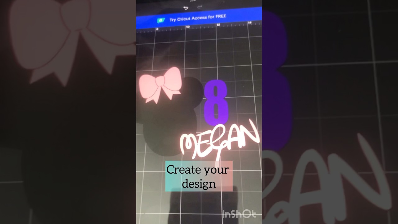 Custom Minnie Mouse Cake Topper with Transparent Background #shortsfeed #minniemouse #caketopper