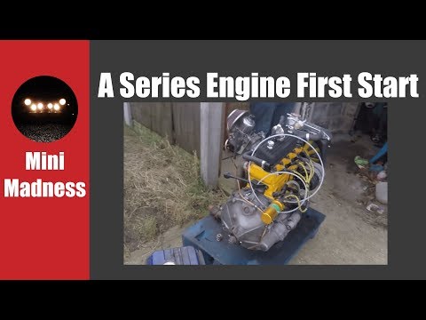 998cc A Series Engine First Start After Rebuild