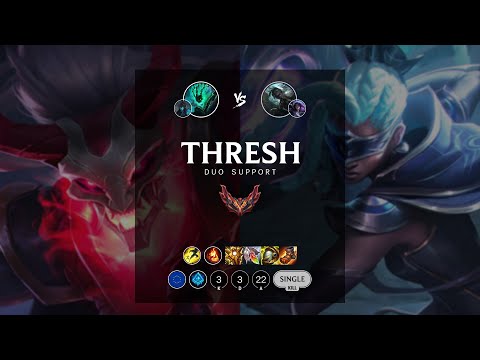 Thresh Support vs Senna - EUW Grandmaster Patch 12.9