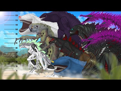 MONSTERS  SIZE COMPARISON 16 | Shin Zilla, El Gran Maja, Shinultidary Godzilla Earth, Void Ghidorah