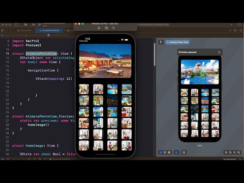 SwiftUI: How to create your own Custom Photo Picker with Animation[ .onReceive(timer)