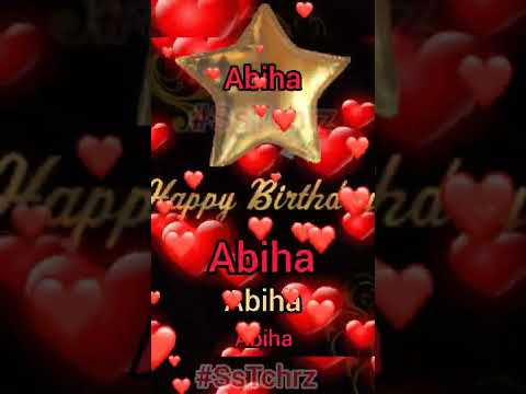 Abiha Happy Birthday Status | HBD | Birthday Song | Birthday Wishes | Birthday Card