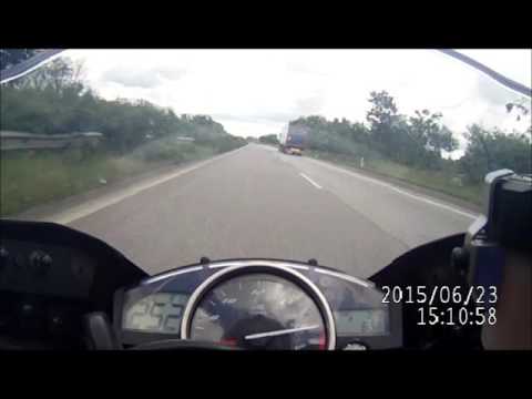 Yamaha R6 2008 Top speed 275 km/h AUTOBAHN
