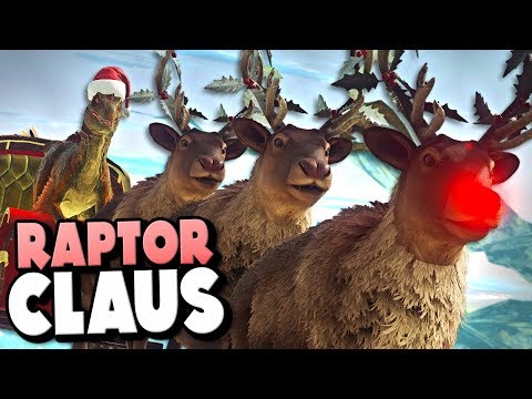 RAPTOR CLAUS + RAPTOR GACHA PRESENTS! | ARK Extinction DLC Ep 42
