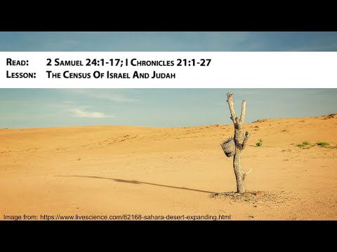 DMJ June 19 The census of Israel & Judah 2 Samuel 24:1-17, 1 Chronicles 21:1-27