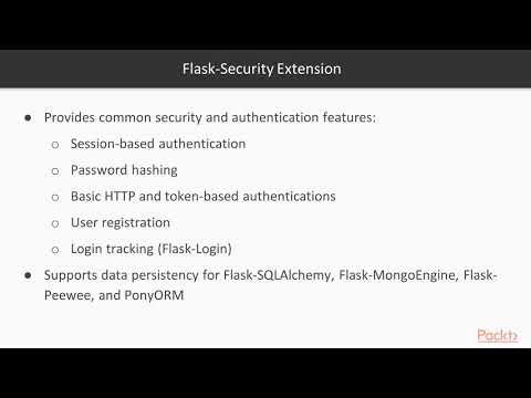 Full Stack Web Development with Flask Install Configure Flask Flask Sec Extension|packtpub com
