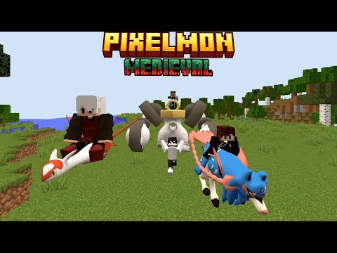CAPTUREI UM POKEMON MITICO NO PIXELMON MEDIEVAL EP-5