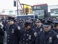 Raw: Officers Turn As Mayor Speaks at Funeral.