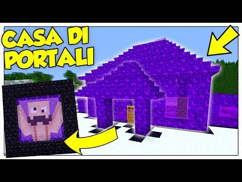 How to Live Inside a Portal House! - Minecraft ITA